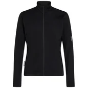 Bluzy sportowe męskie - Męska bluza Icebreaker Men Merino Blend 300 RealFleece™ Descender LS Zip Rozmiar: M / Kolor: czarny - miniaturka - grafika 1