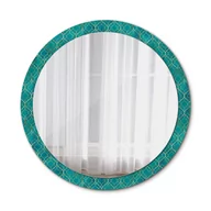 Lustra - Nowoczesne Lustro Kompozycja zielona i złota 100cm - miniaturka - grafika 1