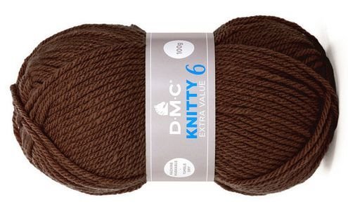 włóczka DMC KNITTY 6 kol. 947 / brązowy