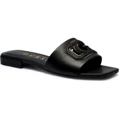 Klapki i japonki damskie - Guess Skórzane klapki LADY HANSIN - miniaturka - grafika 1