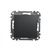Wyłączniki światła i elektryczne - Łącznik krzyżowy Schneider Sedna Design SDD114107 czarny antracyt Design &amp; Elements - miniaturka - grafika 1