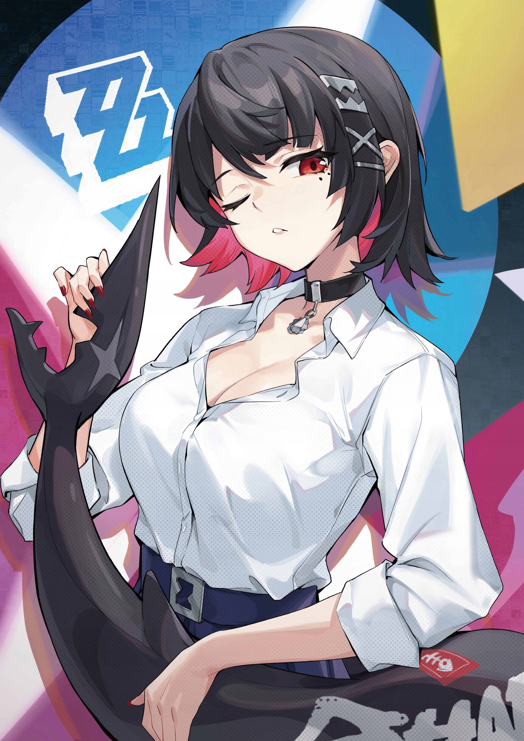 Plakat A3 Zenless Zone Zero Zzz Anime Gra Ellen Joe