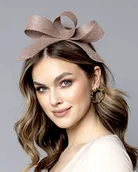 Ozdoby do włosów - Fascynator BEŻOWO BRUDNY RÓZ / oraz inne kolory - miniaturka - grafika 1