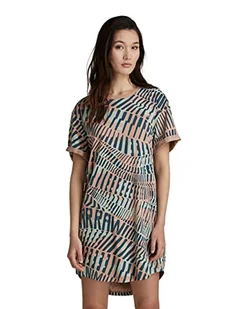 G-STAR RAW Lash Fem luźna koszulka damska, Wielokolorowy (Tuscany Wave Camo C334-d097), M - Koszulki i topy damskie - miniaturka - grafika 1