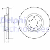 Tarcze hamulcowe - Tarcza hamulcowa DELPHI BG3770C - miniaturka - grafika 1