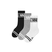 Skarpetki dla dzieci - Zooksy, 3-pak długich skarpetek sportowych dla dzieci, Mono, różnokolorowe, 30/35 - miniaturka - grafika 1