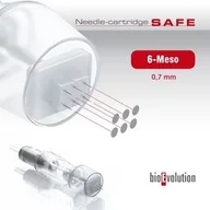 Pozostałe akcesoria kosmetyczne - BIOEVOLUTION igła/kartridż 6-meso 0,7 SAFE METAL - miniaturka - grafika 1