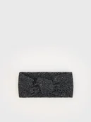 Czapki dla dzieci - Reserved - Opaska na głowę z dodakiem wełny - czarny - miniaturka - grafika 1