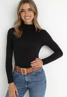 Swetry damskie - Czarny Golf Dere - miniaturka - grafika 1