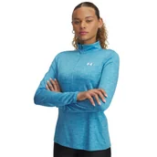 Koszulki i topy damskie - Damski longsleeve treningowy Under Armour Tech 1/2 Zip- Twist - niebieski - miniaturka - grafika 1