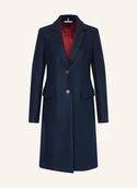 Płaszcze damskie - Tommy Hilfiger Płaszcz Wełniany blau - miniaturka - grafika 1