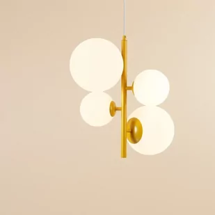 Dekoracyjna lampa wisząca Bloom 1091L14 kule żółta - Lampy sufitowe - miniaturka - grafika 1