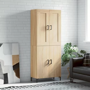 vidaXL Witrynka, dąb sonoma, 69,5x34x180 cm, materiał drewnopochodny - Witryny vidaXL Witrynka, dąb sonoma, 69,5x34x180 cm, materiał drewnopochodny - Witryny - miniaturka - grafika 1