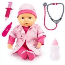 Bayer Lalka Doktor z akcesoriami Set 38cm 93878AA - Lalki dla dziewczynek - miniaturka - grafika 1