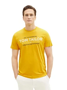 TOM TAILOR Męski T-shirt 1038663, 32096-Symphonic Sun Yellow, XXL, 32096 – Symphonic Sun Yellow, XXL - Koszulki męskie - miniaturka - grafika 1