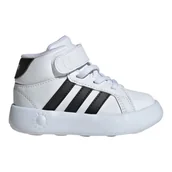 Buty dla dziewczynek - Buty dziecięce adidas Grand Court białe wysokie IE3866 24 - miniaturka - grafika 1