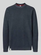 Swetry męskie - Sweter o kroju regular fit z czystej bawełny model ‘PARKER CREW’ - miniaturka - grafika 1