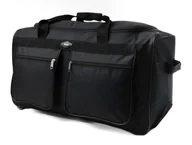 Akcesoria podróżnicze - Ogromna torba podróżna na kółkach (A4) CZARNY - miniaturka - grafika 1