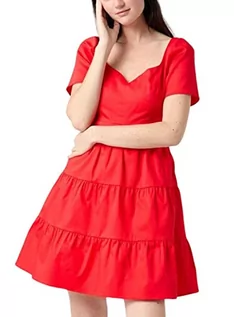 Sukienki - Sukienka damska Naf Naf, czerwony latarnia, 40 - grafika 1