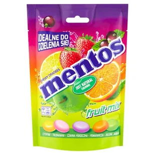 Mentos Fruit Bag 160g - Zdrowa żywność - miniaturka - grafika 1