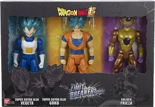 DRAGON Ball Ball Bandai 37095J ograniczniki 30 cm figurka 3-pak warzywa, super Saiyan niebieski goku i złota fryza, wielokolorowa 37095J - Figurki dla dzieci - miniaturka - grafika 1