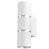 Lampy ścienne - LAMPA ŚCIENNA KINKIET NOWOCZESNY BIAŁO-CHROMOWANY ASTI W2 - miniaturka - grafika 1