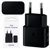 Ładowarki do telefonów - SZYBKA ŁADOWARKA SIECIOWA SAMSUNG SUPER FAST CHARGER 25W USB-C SAMA KOSTKA - miniaturka - grafika 1