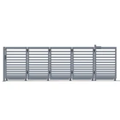 Ogrodzenia - Polbram Brama przesuwna automatyczna Bali II 4x1,5 m Prawa antracytowa - miniaturka - grafika 1