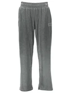 Spodnie sportowe damskie - Puma Spodnie dresowe "Essentials Plus Velour" w kolorze szarym - miniaturka - grafika 1