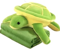 Maskotki i pluszaki - ŻÓŁW Z KOCYKIEM ZABAWKA PLUSZOWA MASKOTKA PRZYTULANKA - miniaturka - grafika 1