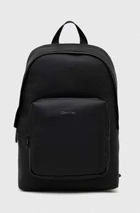 Calvin Klein plecak męski kolor czarny duży gładki - Plecaki - miniaturka - grafika 1