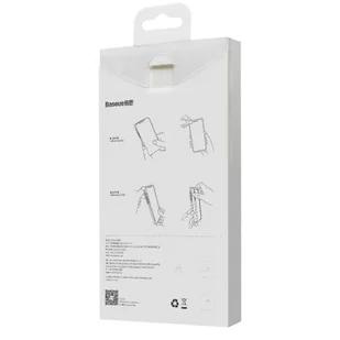 Baseus Frosted Glass Case Sztywne etui z elastyczną ramką iPhone 12 mini Biały (WIAPIPH54N-WS02) WIAPIPH54N-WS02 - Etui i futerały do telefonów - miniaturka - grafika 7