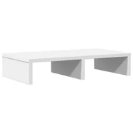 Akcesoria do monitorów - vidaXL Podstawa pod monitor biała 50x27x10 cm Materiał drewnopochodny - miniaturka - grafika 1
