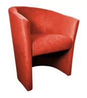 Fotele - ATOS Fotel CLUB Mikrofaza 7 czerwono-pomarańczowy - miniaturka - grafika 1