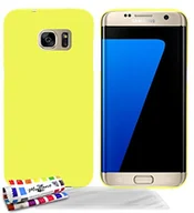 Etui i futerały do telefonów - "Muzzano"Le Pearls" trwałe etui ochronne z 3 ultra przejrzystymi folią ochronną na wyświetlacz do Samsung Galaxy S7 Edge/g935 F – żółte - miniaturka - grafika 1