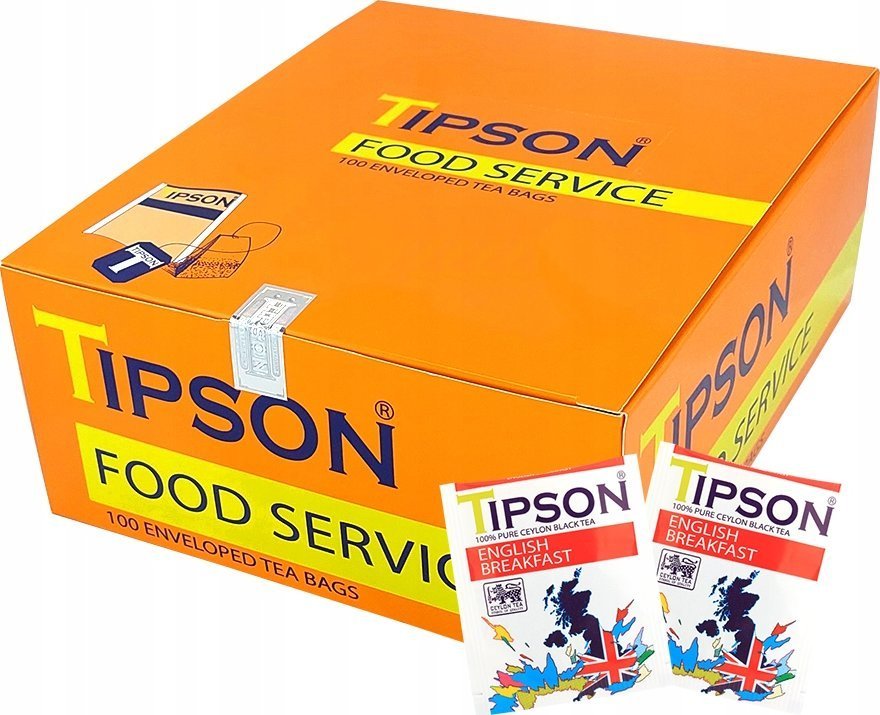 Tipson Tipson ENGLISH BREAKFAST HORECA czarna herbata cejlońska śniadaniowa BOPF - w kopertach 100 x 2 g