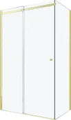 Kabiny prysznicowe - Mexen Omega kabina prysznicowa rozsuwana 110x80 cm, transparent, złoty - 825-110-080-50-00 - miniaturka - grafika 1