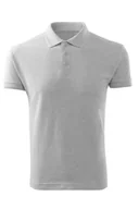 Odzież medyczna - Koszulka polo medyczna męska szara S - miniaturka - grafika 1