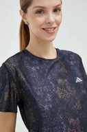 Koszulki sportowe damskie - adidas Performance t-shirt do biegania Fast kolor czarny - miniaturka - grafika 1