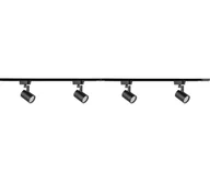 Lampy sufitowe - Oświetlenie punktowe do systemu szynowego LYNX 4xGU10/10W/230V czarny - miniaturka - grafika 1