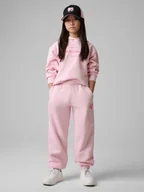 Bluzy dla dziewczynek - 4F Bluza dresowa loose z kapturem dziewczęca - różowa 158/164 (12-14 lat) - miniaturka - grafika 1