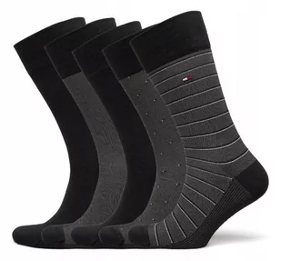 SKARPETKI TOMMY HILFIGER 5 SZT GIFTBOX 5 PAR PREZENT - Skarpetki męskie - miniaturka - grafika 1