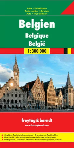 Belgia mapa 1:300 000 - Freytag & Berndt