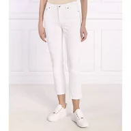 Spodnie damskie - Michael Kors Jeansy SIDE SLIT JEANS | Slim Fit | mid waist - miniaturka - grafika 1