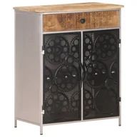 Komody - vidaXL Szafka 60x35x75 cm surowe drewno mango i żelazo 323736 - miniaturka - grafika 1