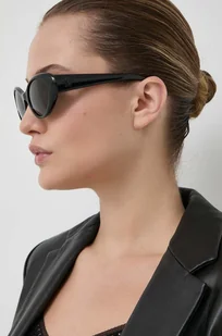 Versace okulary przeciwsłoneczne damskie kolor czarny - Okulary przeciwsłoneczne - miniaturka - grafika 1