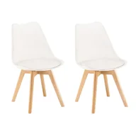 Krzesła - Silla étkezőszék 2 db fehér színben - miniaturka - grafika 1