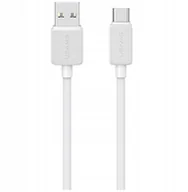 Kable USB - Kabel USAMS KY Series US-SJ698 3A USB-C do USB-A 3m biały - miniaturka - grafika 1