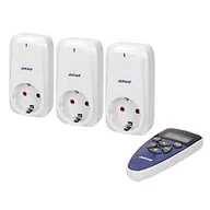 Inne akcesoria elektryczne - Orno Zestaw gniazd bezprzewodowych sterowanych pilotem z funkcją timera 3+1 OR-GB-434(GS) - miniaturka - grafika 1