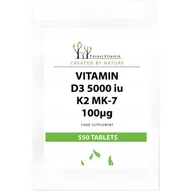 Witaminy i minerały - Forest Vitamin, Vitamin D3 5000 IU K2 MK-7 100ug, 550tab. - miniaturka - grafika 1